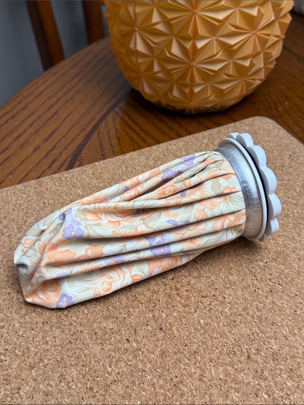 Vintage Reusable Fabric Ice Pack Bag Ice Sore Muscle Achy Head Flower Floral